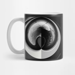 Sacred Geometry 3D Titanium Heart Pyramid Architecture Mug